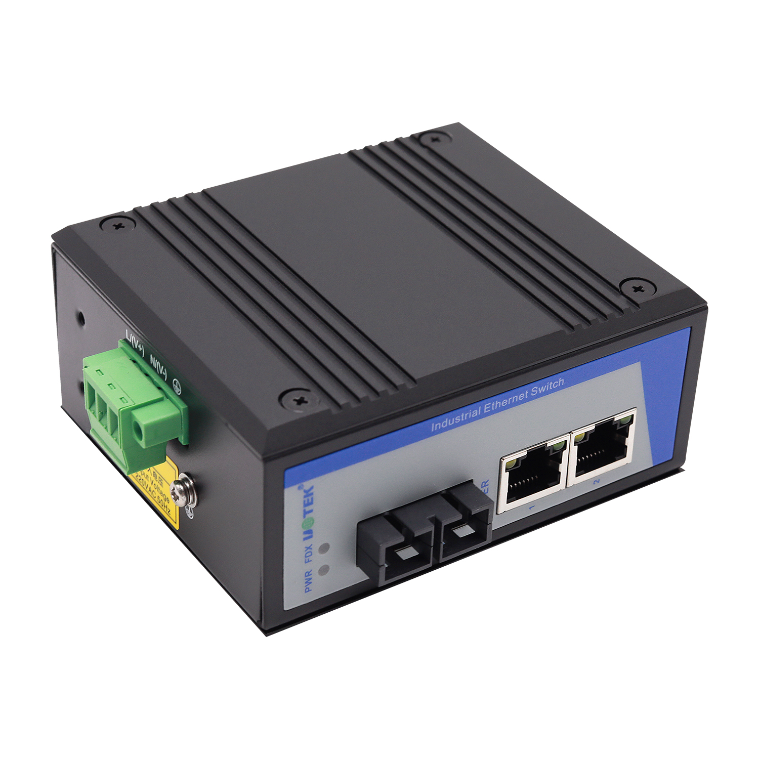 2口百兆網絡光纖收發器