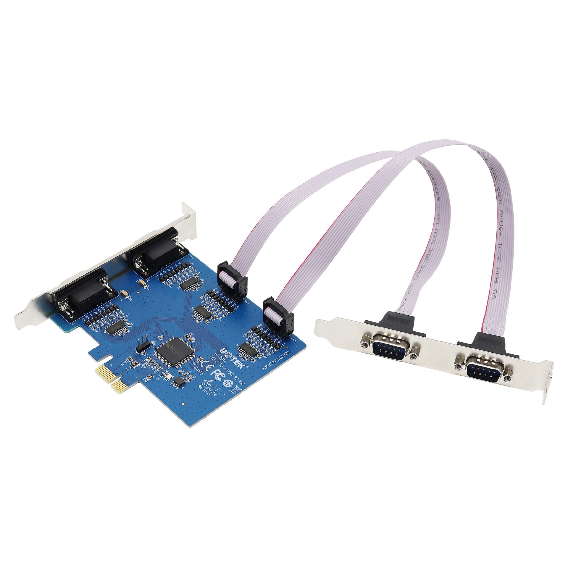 PCI-E轉4口RS-232多串口卡